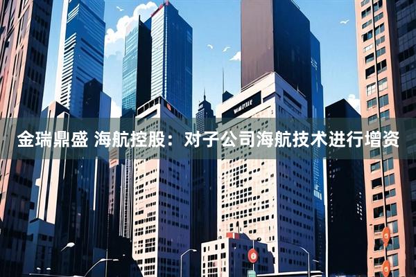 金瑞鼎盛 海航控股：对子公司海航技术进行增资